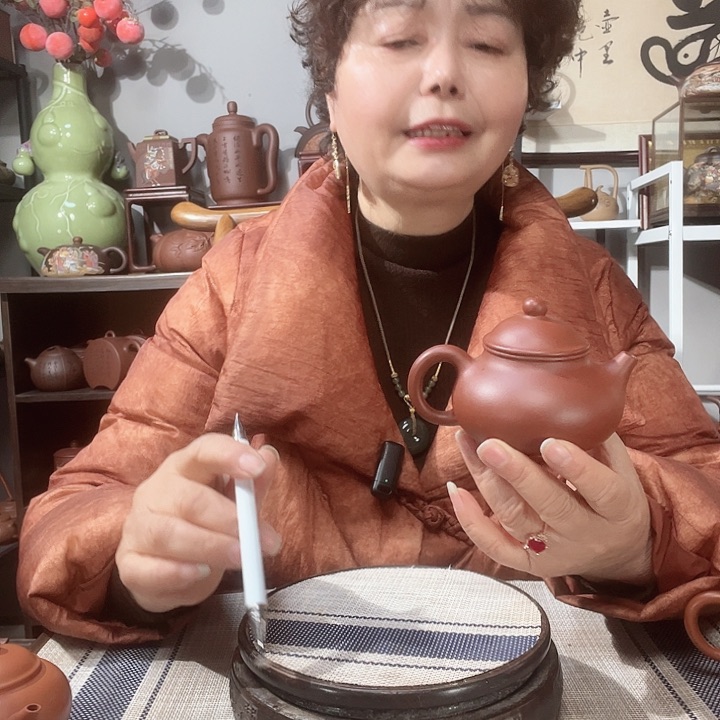 朱泥茶壶5*0原矿紫砂壶