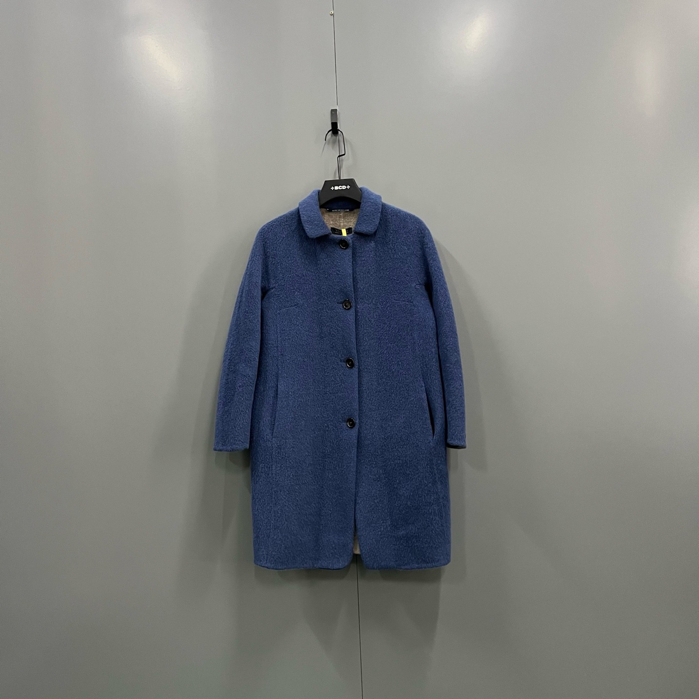 95新 MaxMara zz46 蓝色大衣 44码/95新/305402