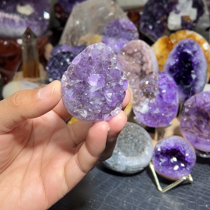 水晶未镶嵌珠宝半成品