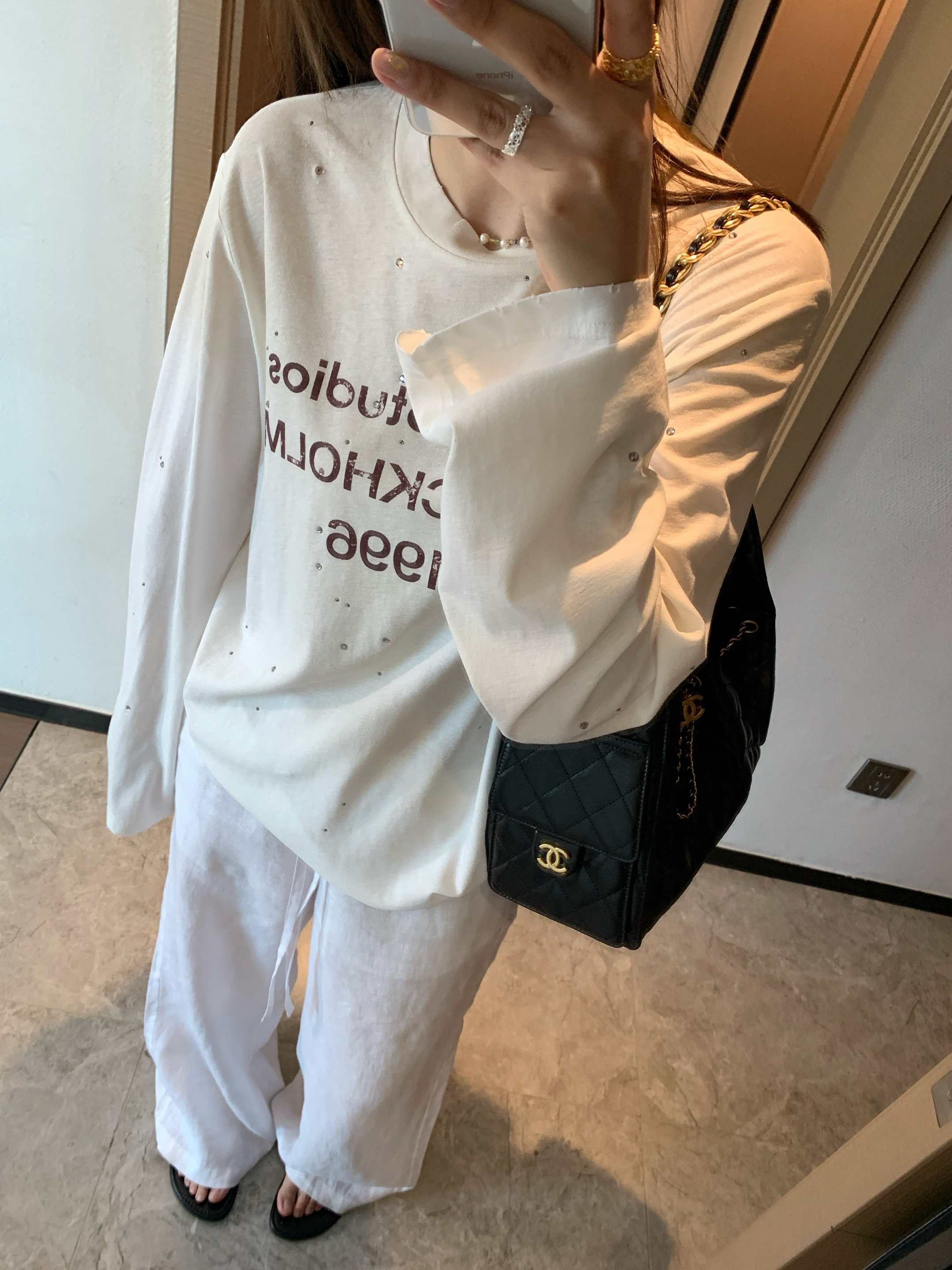 ac* 复古百搭亚麻tee 天然的防晒衫～宽松不挑人！