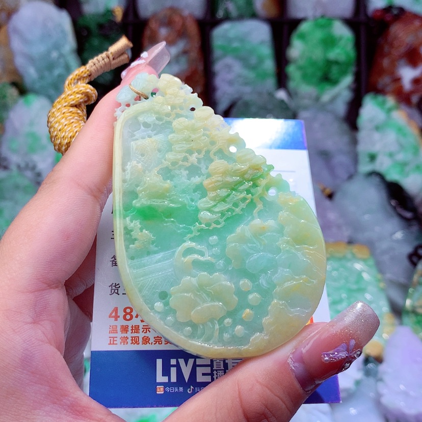 【闪购商品】翡翠颈饰未镶嵌挂件