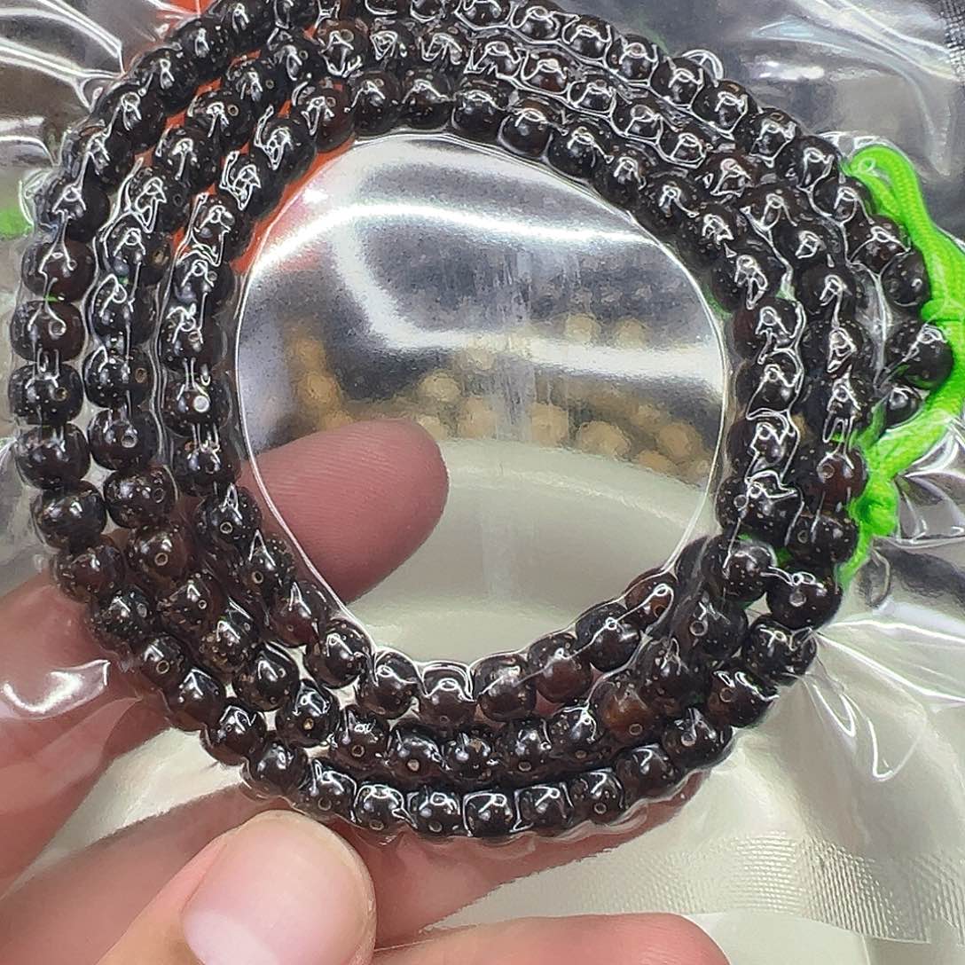 手串星月菩提37殿堂黑金玉华星月菩提65-108