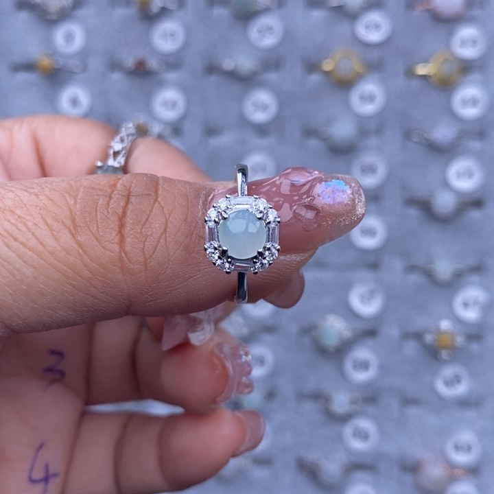 未镶嵌戒指翡翠W**t缅甸