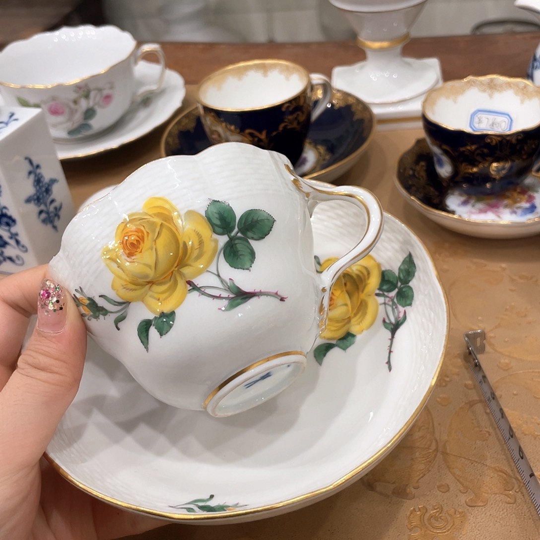 瓷片中古二等咖啡杯