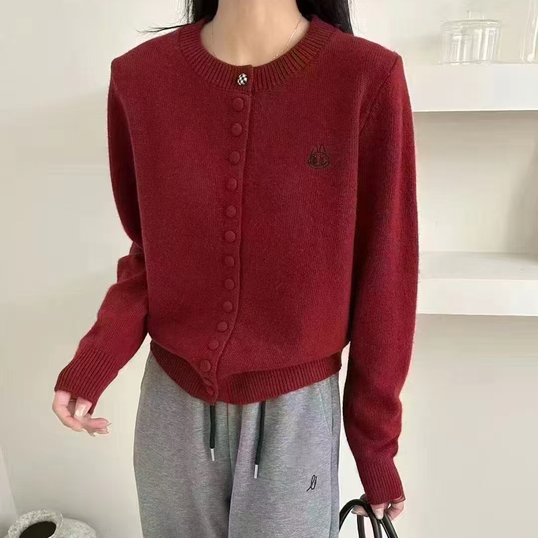 1100款，不不刺绣.毛毛针织开衫