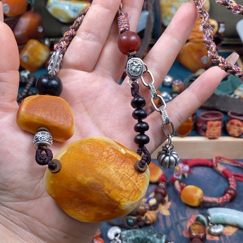 【闪购商品】蜜蜡颈饰未镶嵌项链