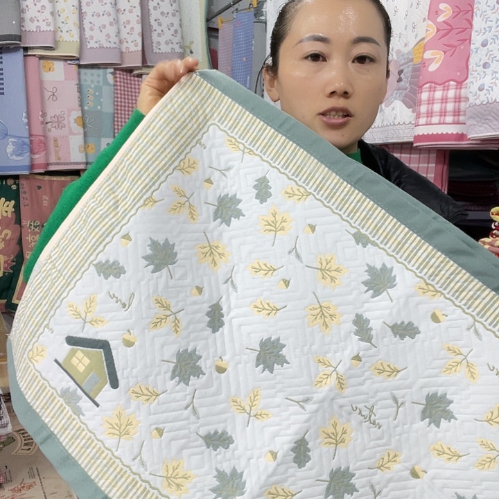 棉特价绿色小枫叶