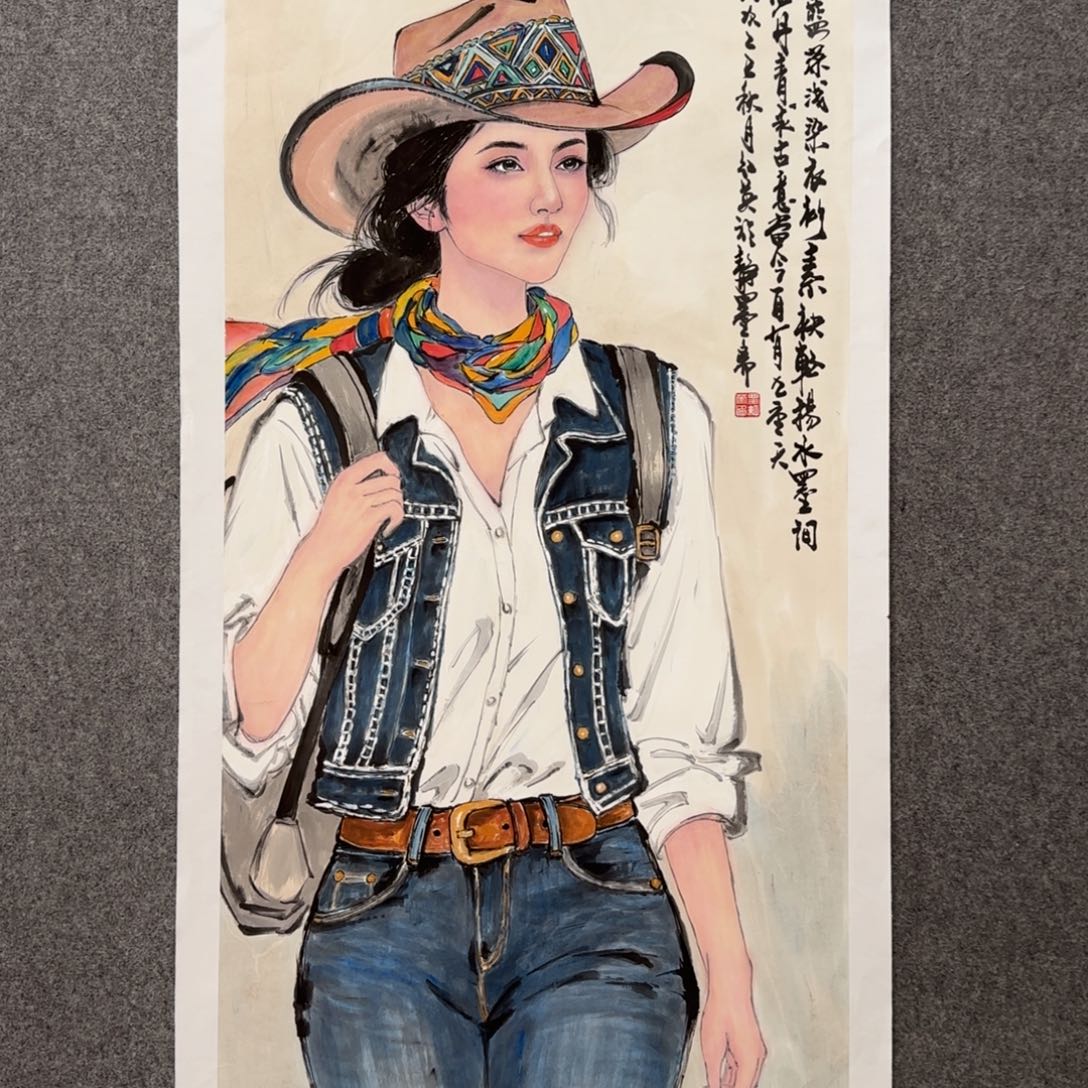 国画zz粟红英老师手绘作品