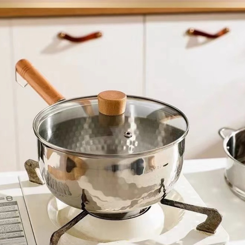 家用新款小奶锅辅食婴儿煎煮一体锅(18cm)Z0825