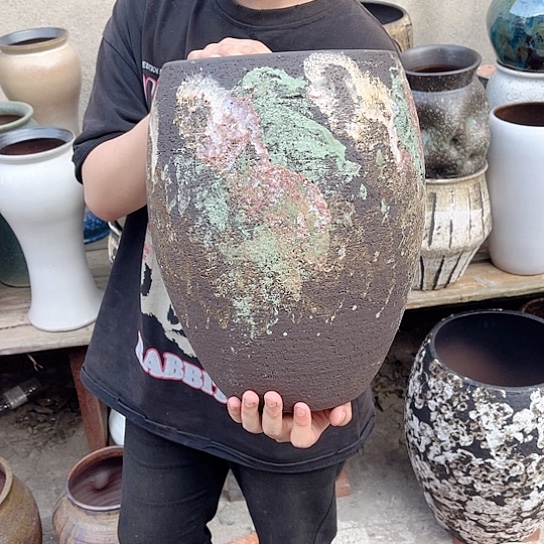 紫砂花盆高度31口径20