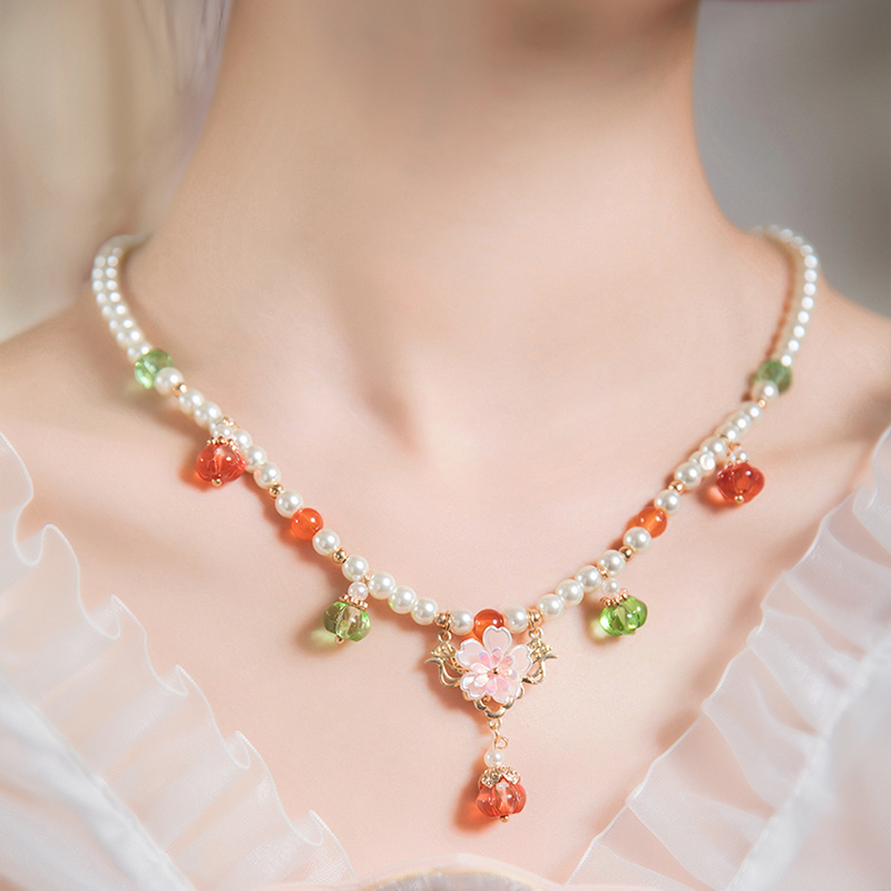 古风汉服璎珞项链复古坦领旗袍配饰