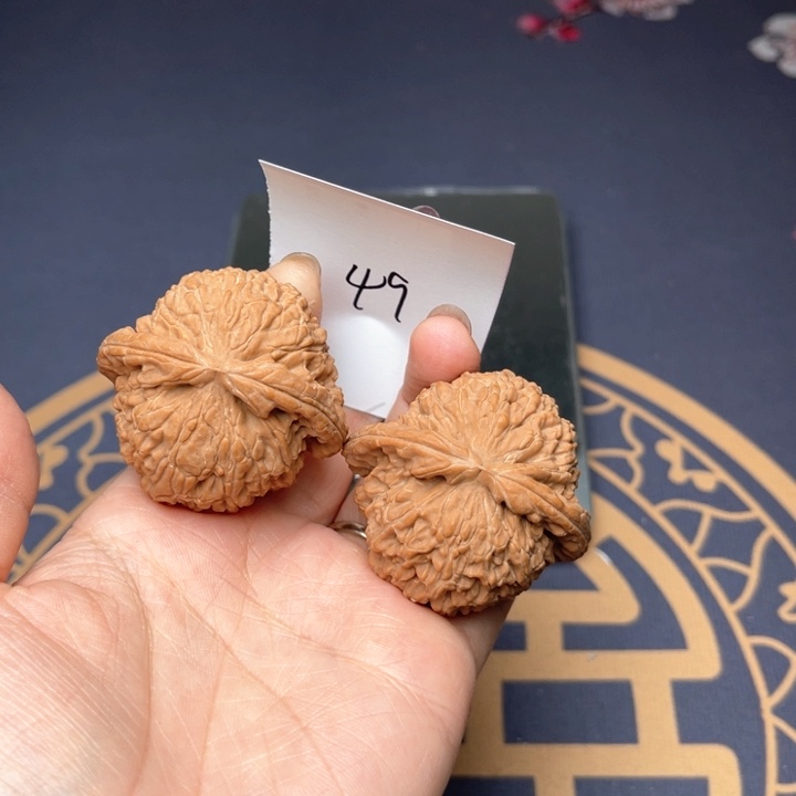 文玩核桃把件44白狮子