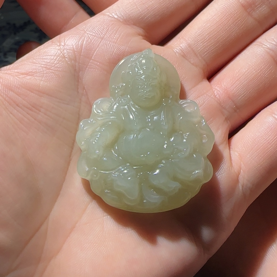 和田玉（青白玉）未镶嵌颈饰