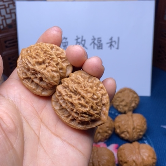 文玩核桃把件虎头36