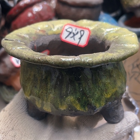 红陶粗陶花盆手工