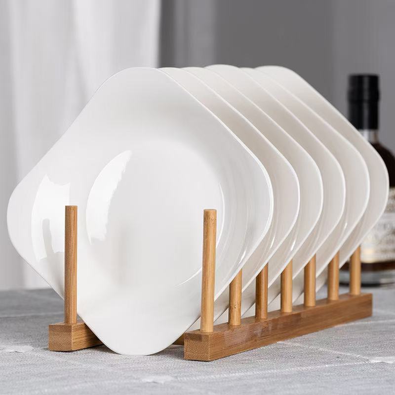 6只装8英寸四方盘日式北欧轻奢釉下彩纯色盘餐盘菜盘子瓷盘餐具