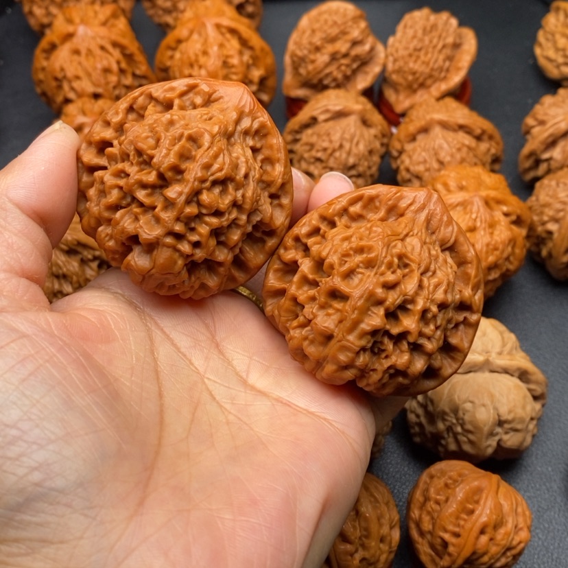 【闪购商品】文玩核桃把件48官帽