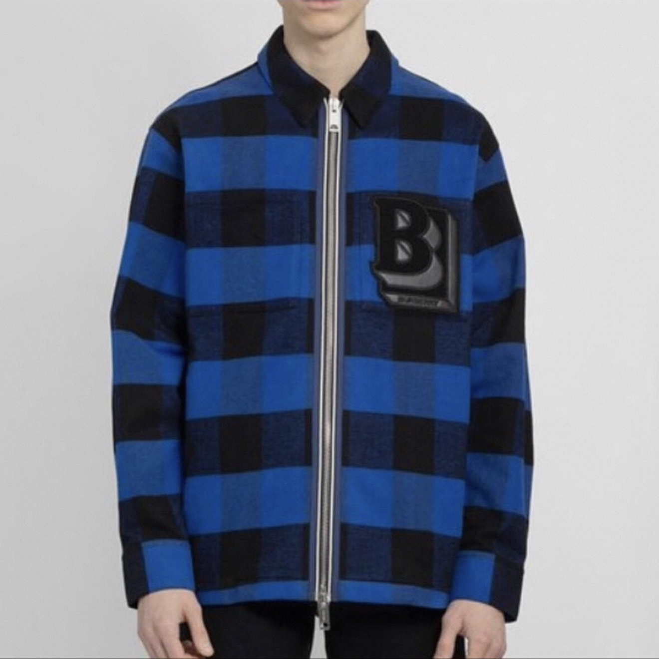 99新 BURBERRY/博柏利 新款字母刺绣拉链夹克/L码/带吊/价12500
