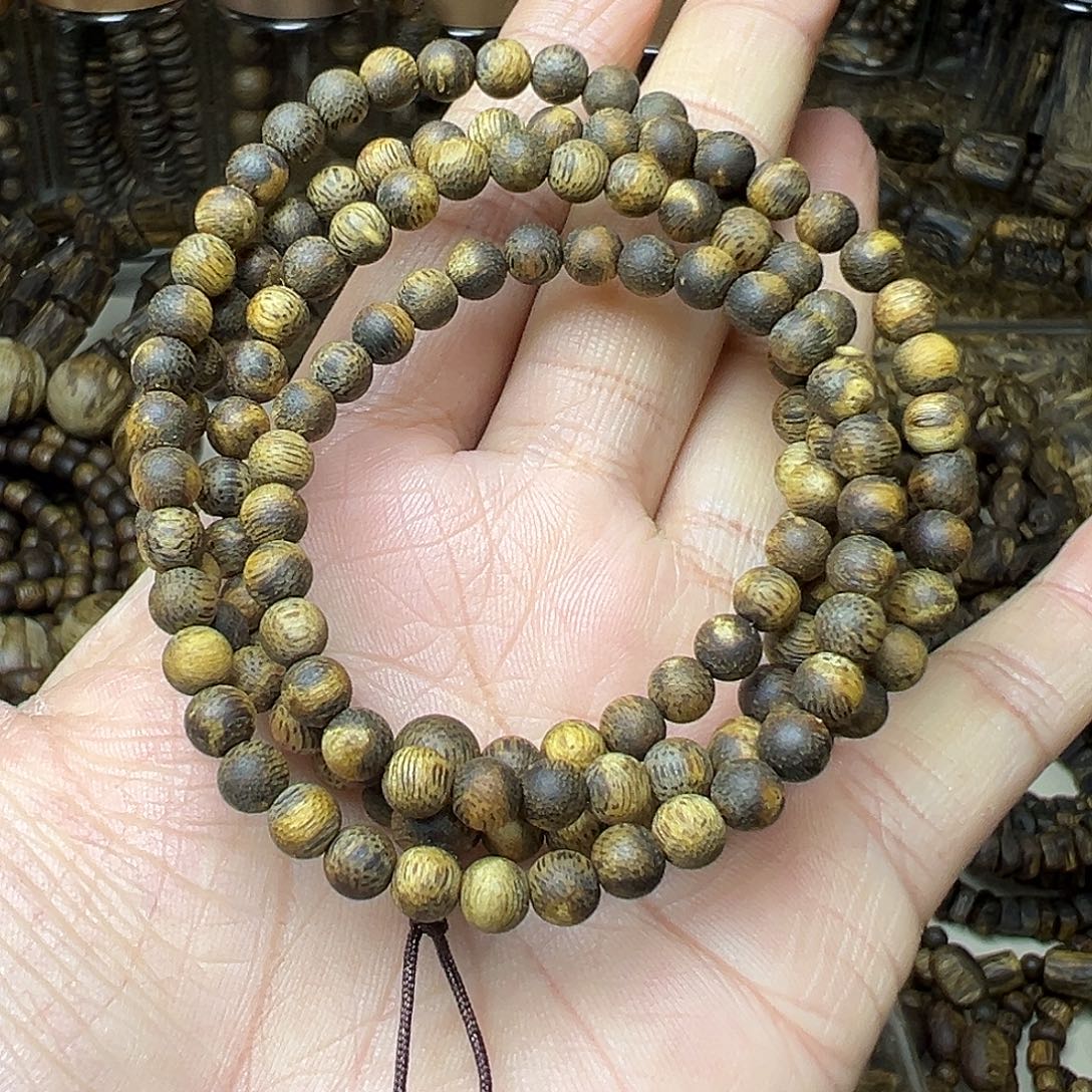 沉香手串原母树树根05圆珠多圈9多样性发一