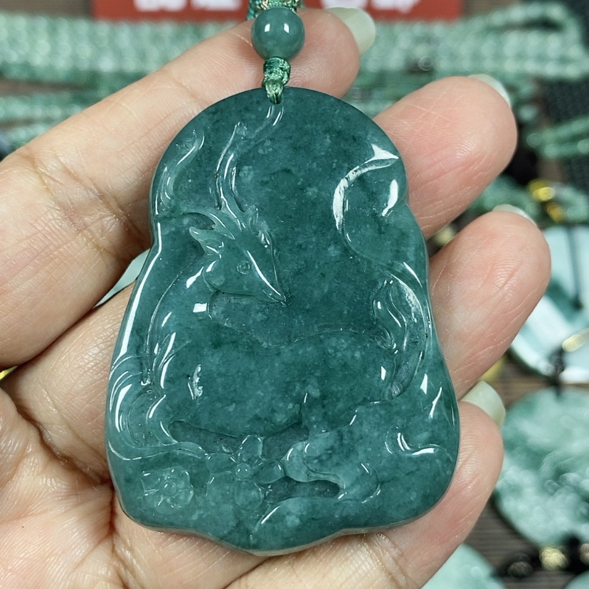 【闪购商品】翡翠颈饰未镶嵌玉吊坠翡翠玉一路有你一路相伴