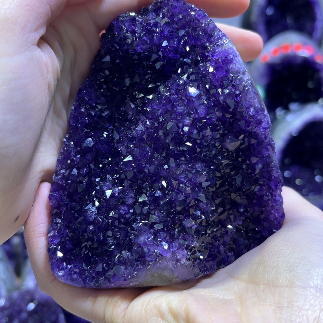 紫晶摆件未镶嵌紫水晶