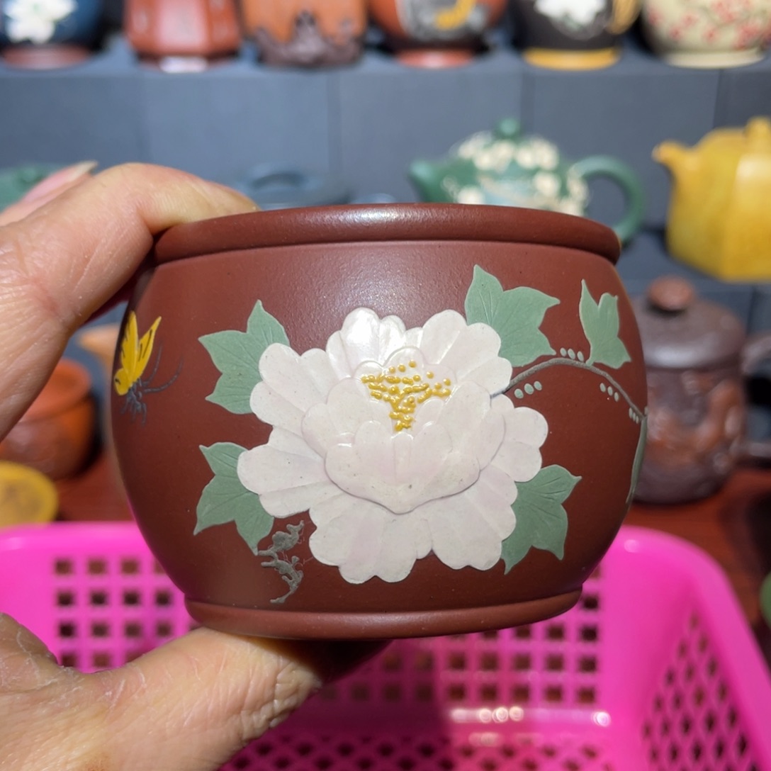 原矿紫砂手工主人杯