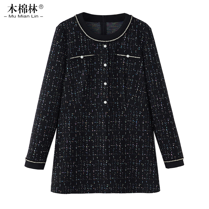 小香风胖MM上衣ZB4788