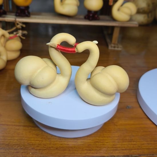 回***️葫芦天鹅葫芦摆件家居客厅装饰品