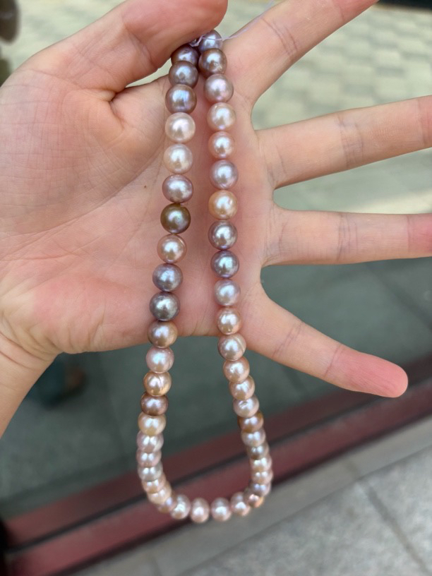 合金吊坠 904可刮粉.紫色百搭项链