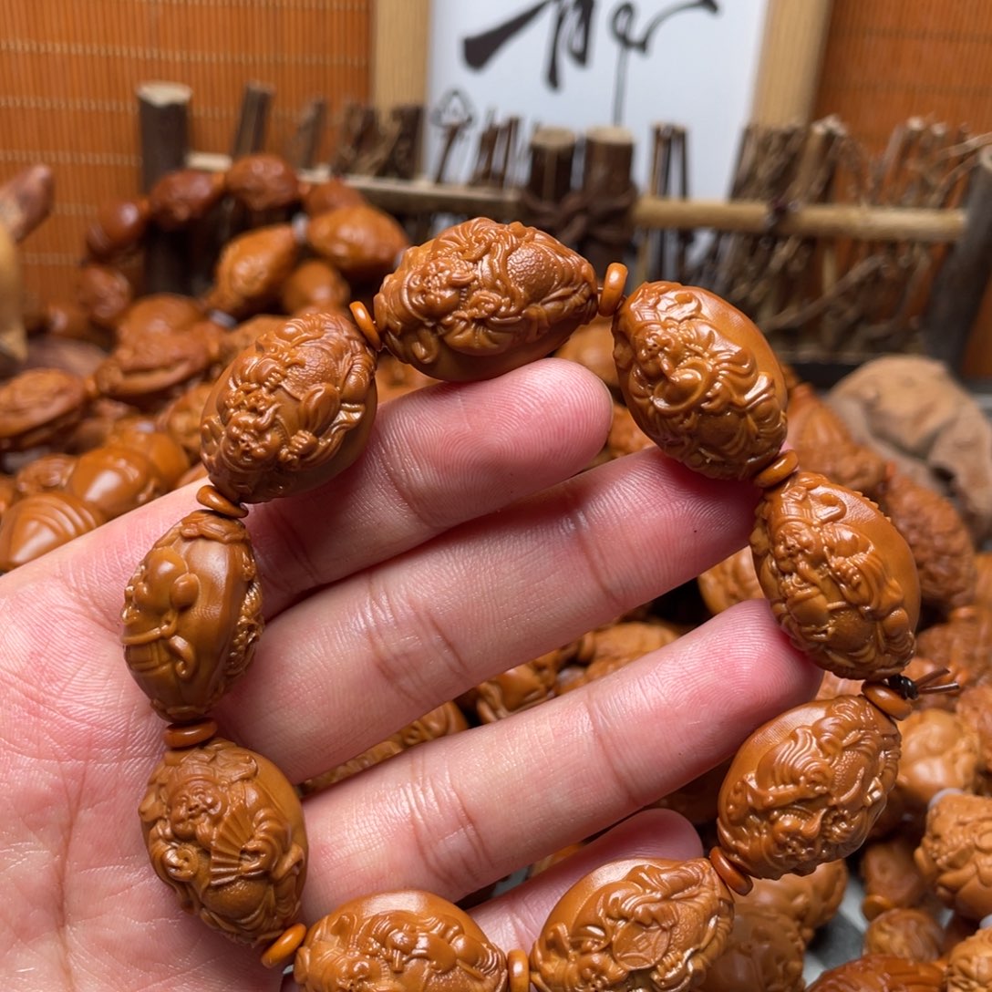 橄榄核手串/手链橄榄核雕刻工艺品宇