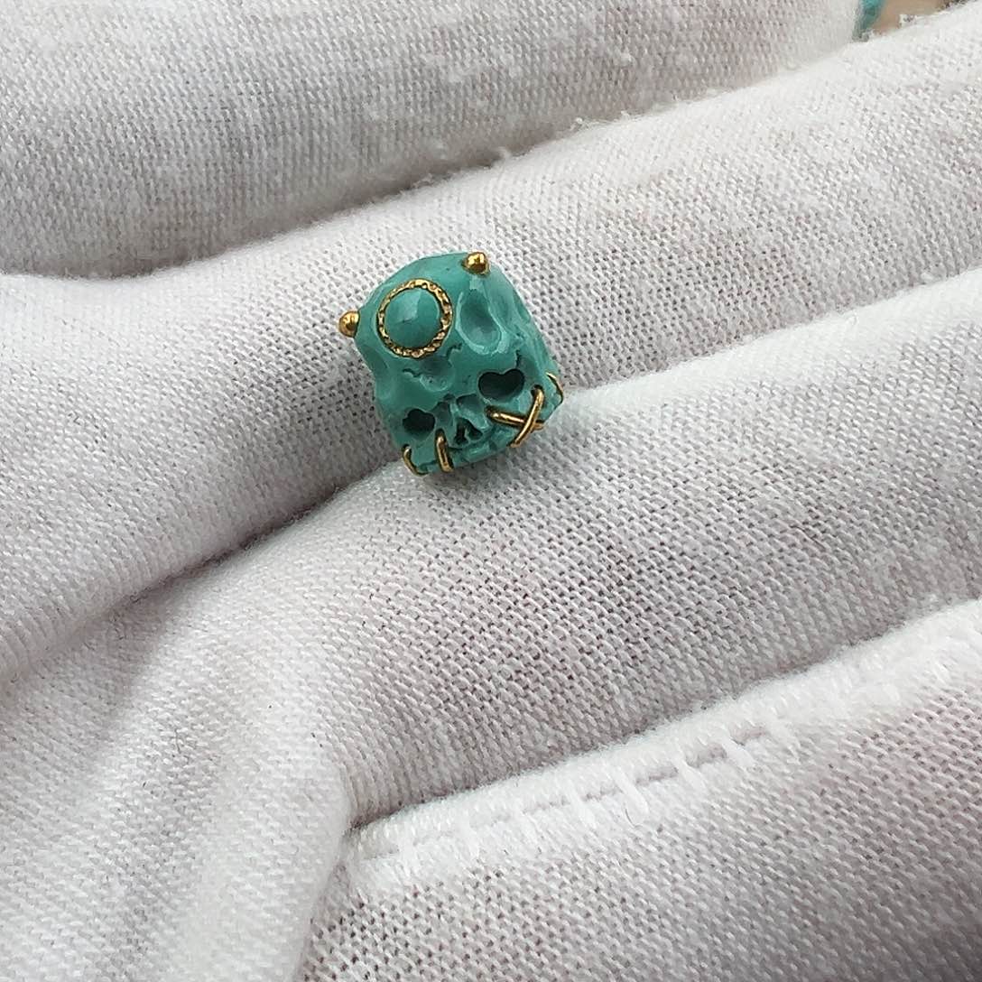 绿松石配饰18K金镶嵌