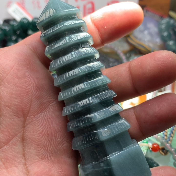 翡翠项链未镶嵌保真天然a货翡翠