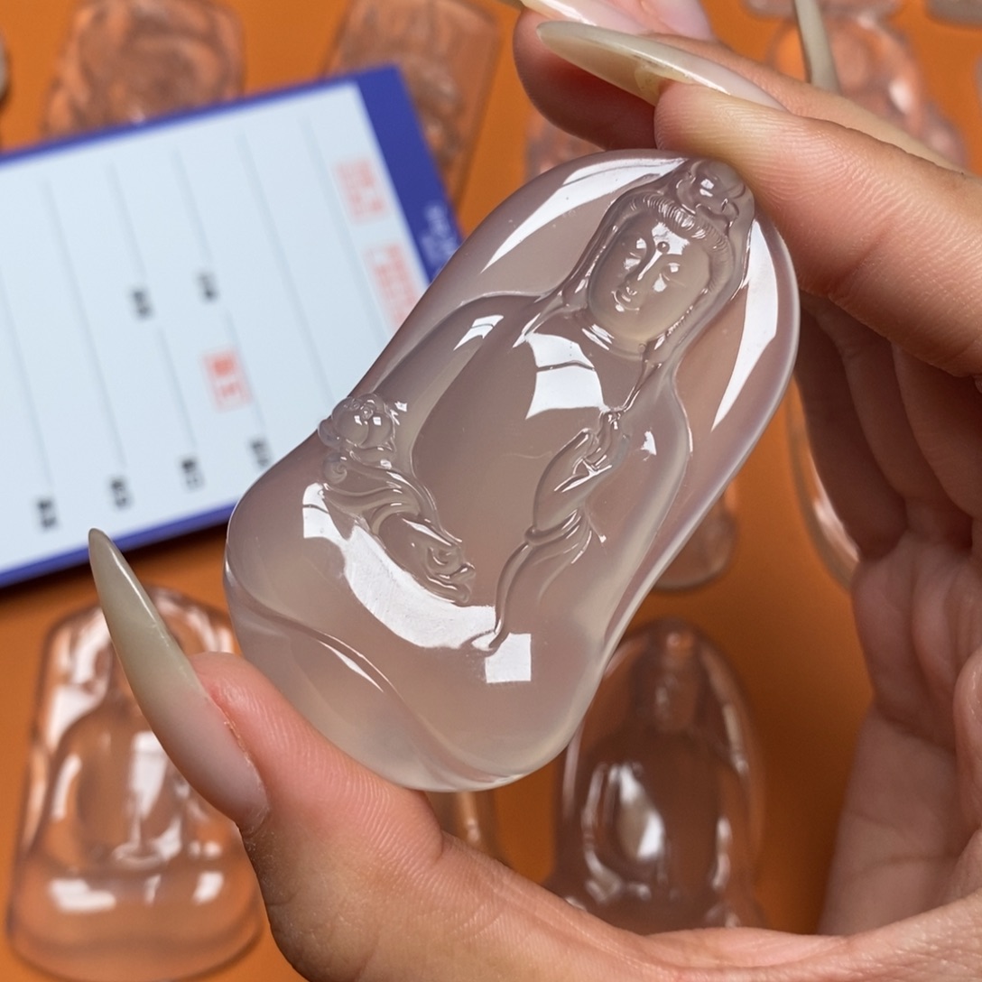 玛瑙/玉髓吊坠未镶嵌龙*