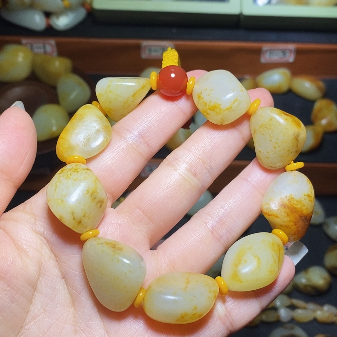 和田玉未镶嵌手链