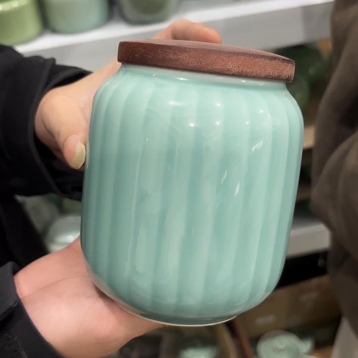 龙泉云间青瓷小米茶器