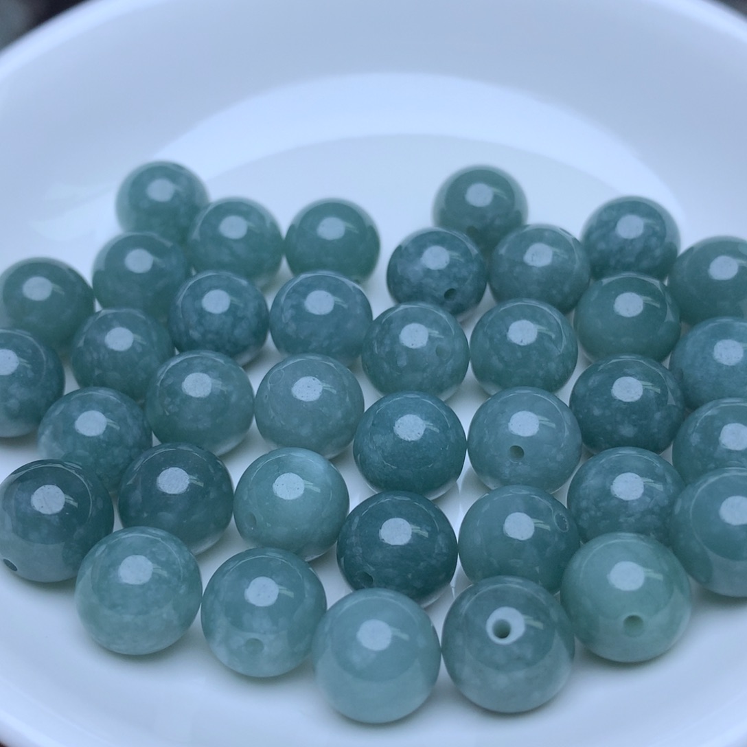 【闪购商品】翡翠手链未镶嵌卡10冰蓝水10个 手链拍两单