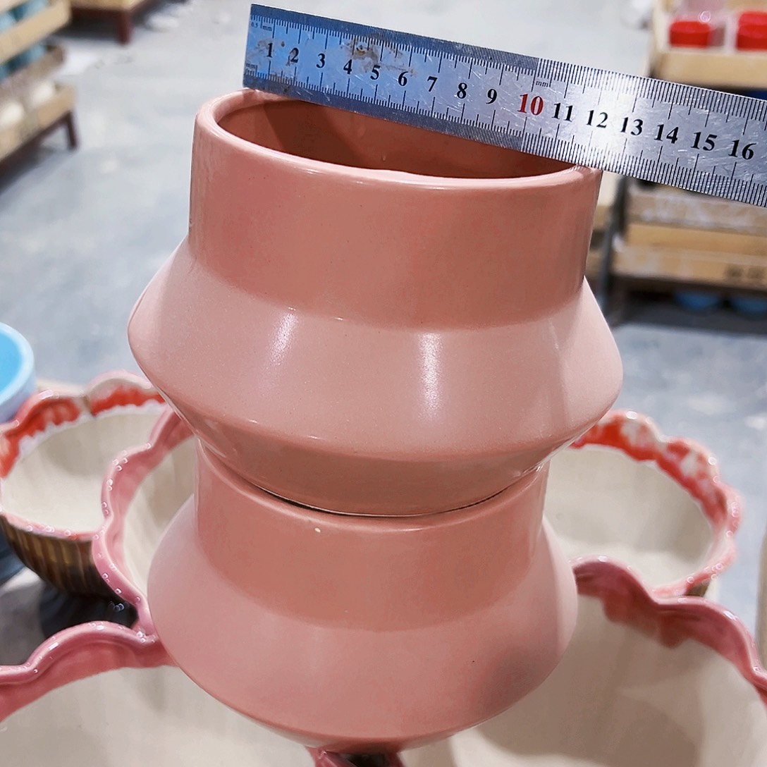 有孔外贸尾单陶瓷花盆凑单10米包邮