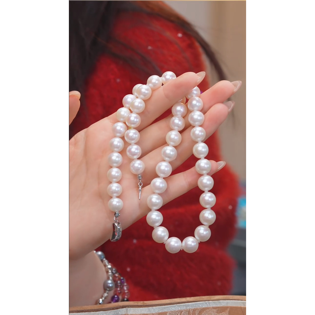 非遗好物分享【玉峰珠宝】淡水珍珠项链卡9（多样性发一） @@H0933