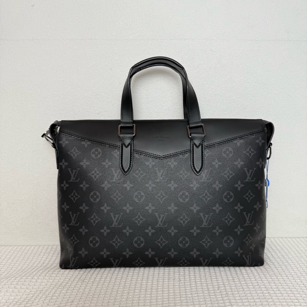 99新 LouisVuitton/路易威登 98新7962/8947芯片款黑老花公文包