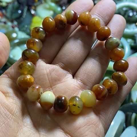 岫玉手链未镶嵌一个