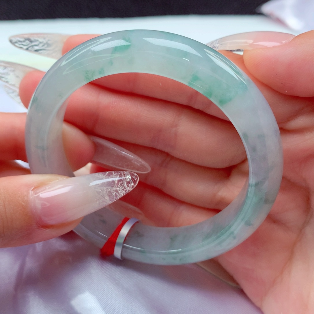 翡翠手镯未镶嵌天然缅甸翡翠A货手镯 22号