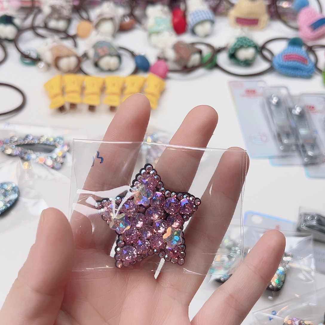 五角星粉色拜拜儿童