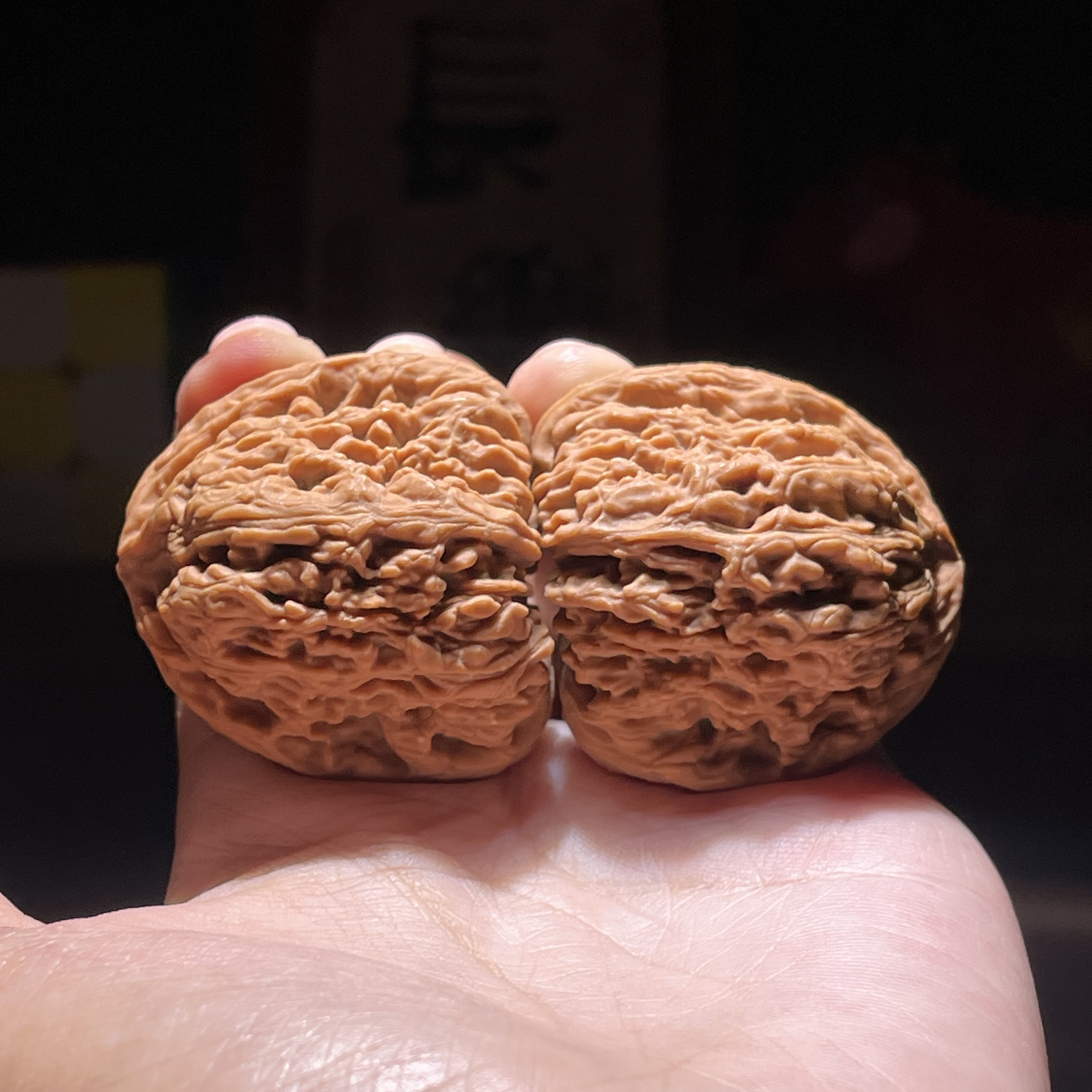 化十猿女生文玩｜涿鹿南将石南疆丑将核桃边40+肚39+高38+有瑕疵