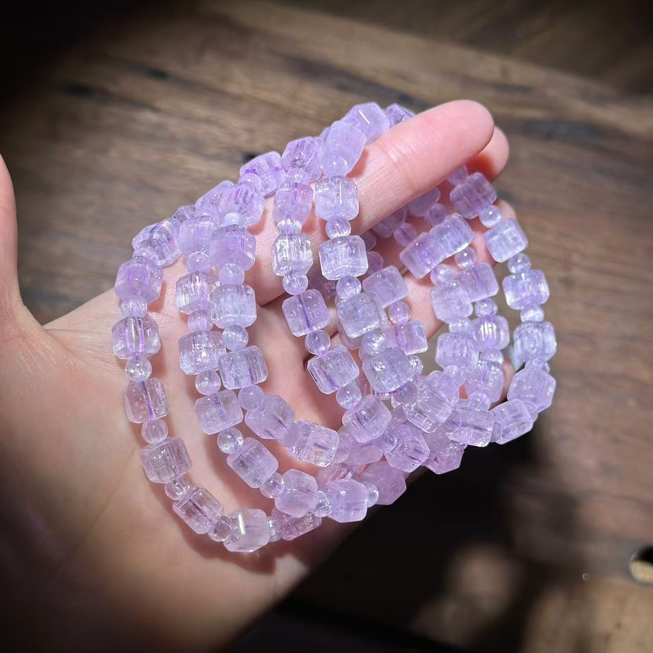 非金属玻璃手链 YS9648 紫色LHS方糖手链多巴样性发其一