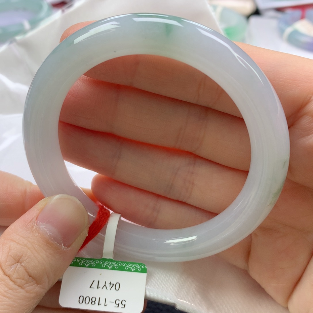 翡翠手镯未镶嵌55圆