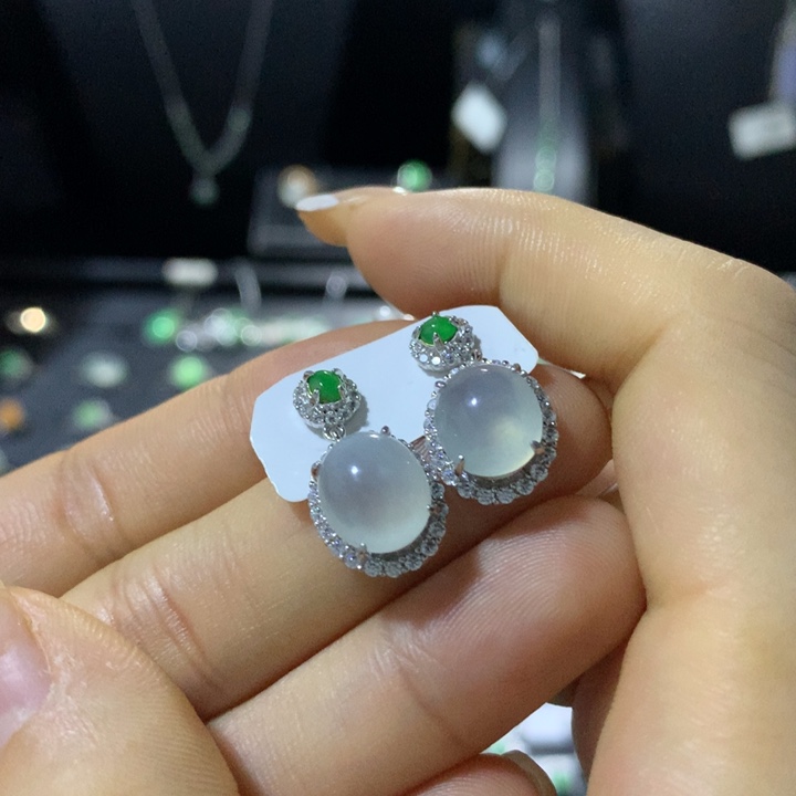 翡翠银S925镶嵌戒指