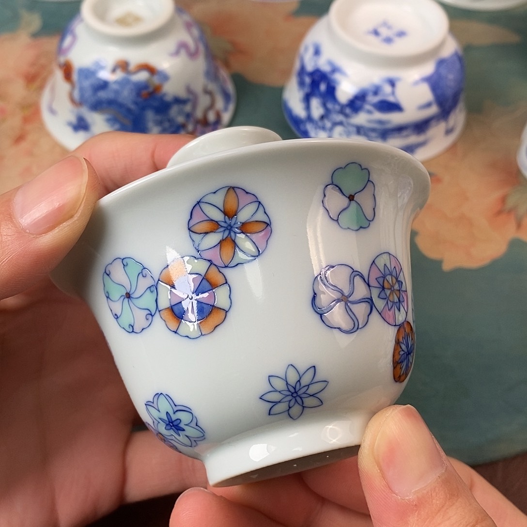 杯现代景德镇全手工全手绘茶具1688888微瑕