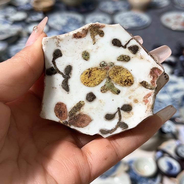 瓷片瓷片茶托喝茶不错