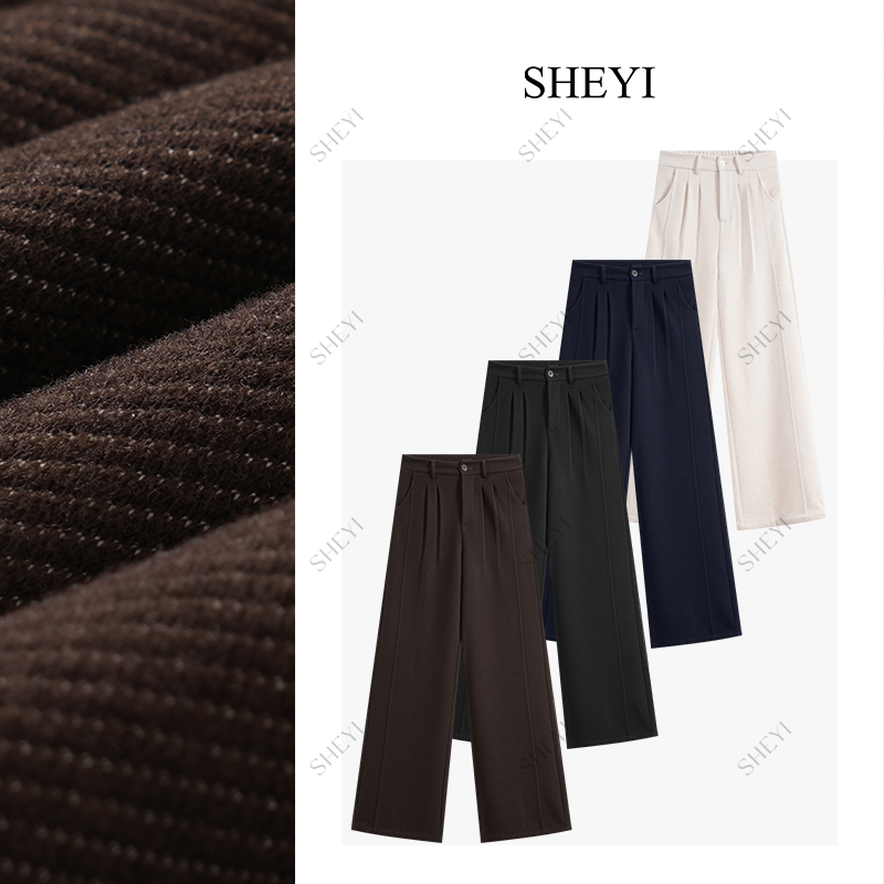【王炸裤】2025新款羊毛醋酸阔腿裤女秋季百搭显瘦休闲垂感西装裤子