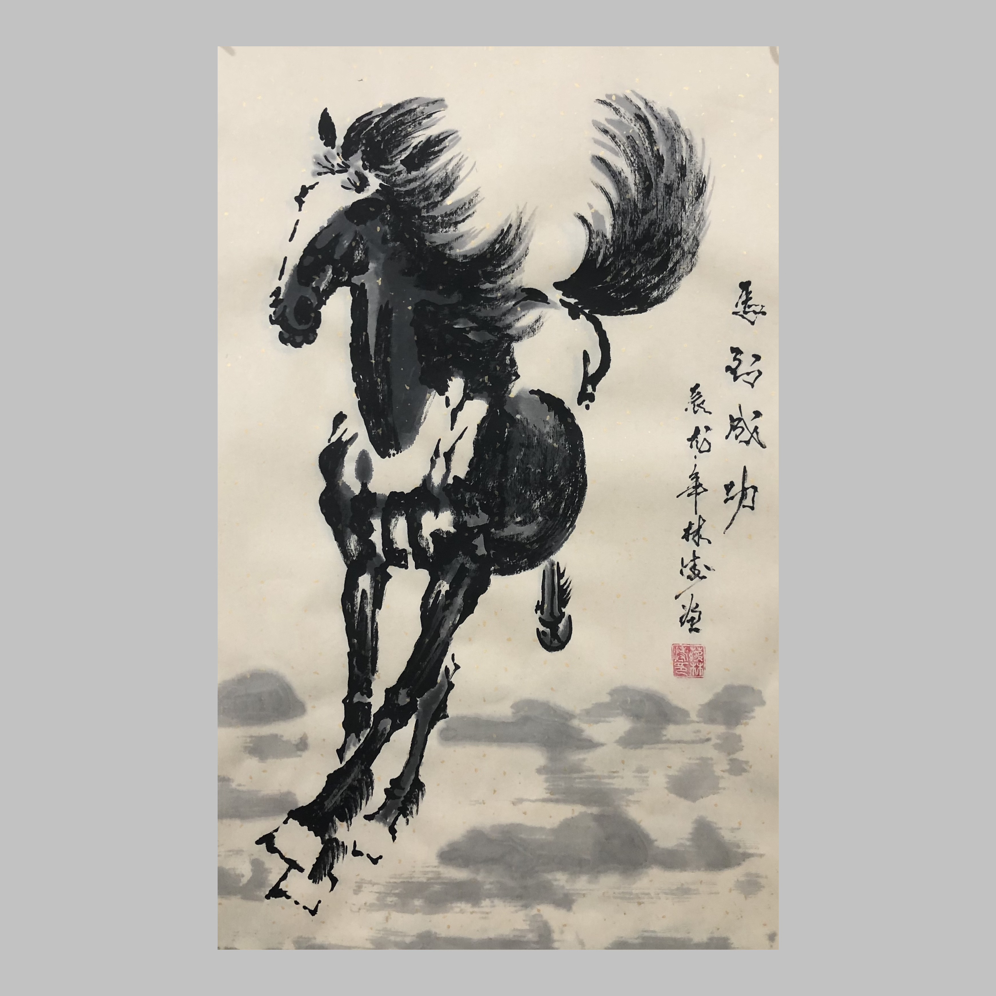 蒋林涛 适合展柜办公室玄关装饰 画芯尺寸 70✖️45 已托底 纯手绘